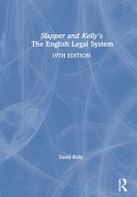 Enlarge image Cover: Slapper and Kelly's The English Legal System - Routledge