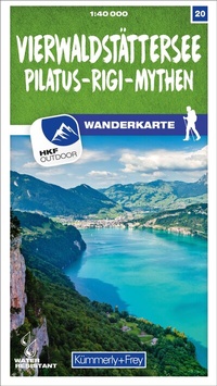Abbildung von: Kümmerly+Frey Wanderkarte 20 Vierwaldstättersee 1:40.000 - Hallwag Kümmerly+Frey