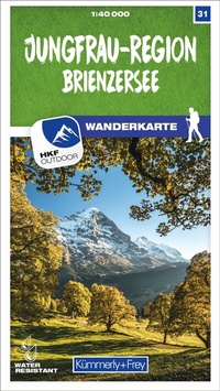 Abbildung von: Kümmerly+Frey Wanderkarte 31 Jungfrau-Region 1:40.000 - Hallwag Kümmerly+Frey