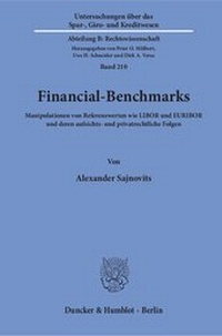 Abbildung von: Financial-Benchmarks. - Duncker & Humblot