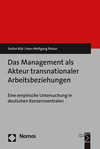 Abbildung von: Das Management als Akteur transnationaler Arbeitsbeziehungen - Nomos