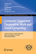 Cover: Computer Supported Cooperative Work and Social Computing - Springer