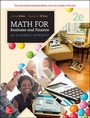 Cover: MATH FOR BUSINESS AND FINANCE: AN ALGEBRAIC APPROACH - McGraw-Hill Education