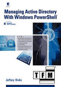 Enlarge image Cover: Managing Active Directory with Windows PowerShell - SAPIEN Publishing