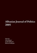 Cover: Albanian Journal of Politics - Globic Press