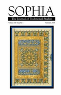 Cover: Sophia Volume 14, No. 1 - Foundation for Traditional Studies