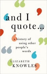 Enlarge image Cover: 'And I quote...' - OUP eBook