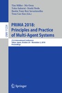 Cover: PRIMA 2018: Principles and Practice of Multi-Agent Systems - Springer