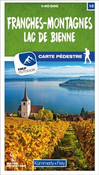 Abbildung von: Kümmerly+Frey Wanderkarte 10 Franches-Montagnes 1:40.000 - Hallwag Kümmerly+Frey