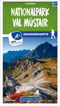 Abbildung von: Kümmerly+Frey Wanderkarte 37 Nationalpark Val Müstair 1:40.000 - Hallwag Kümmerly+Frey