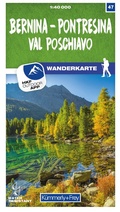 Abbildung von: Kümmerly+Frey Wanderkarte 47 Bernina, Pontresina, Val Poschiavo 1:40.000 - Hallwag Kümmerly+Frey