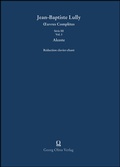 Cover: Jean-Baptiste Lully. Alceste - Georg Olms Verlag