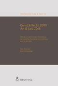 Cover: Kunst & Recht 2018 / Art & Law 2018 - St&auml;mpfli Verlag AG