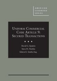 Enlarge image Cover: Uniform Commercial Code Article 9 - West Academic Press