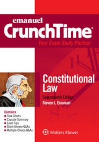 Enlarge image Cover: Emanuel CrunchTime for Constitutional Law - Aspen Publishers