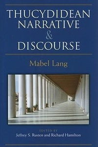 Enlarge image Cover: Thucydidean Narrative and Discourse - Michigan Classical Press