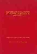 Cover: Papyrological Texts in Honor of Roger S. Bagnall - American Society of Papyrologists