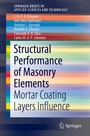 Cover: Structural Performance of Masonry Elements - Springer