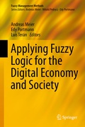 Cover: Applying Fuzzy Logic for the Digital Economy and Society - Springer