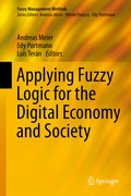 Cover: Applying Fuzzy Logic for the Digital Economy and Society - Springer
