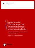 Cover: Angemessene Vorkehrungen als Diskriminierungsdimension im Recht - Nomos