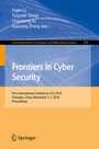 Cover: Frontiers in Cyber Security - Springer