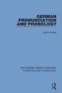 Cover: German Pronunciation and Phonology - Routledge