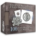 Cover: Large Dollar 2x2 Coin Mounts Cube 100 Count - Whitman Coin Products
