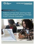 Cover: Patterns of Two-Year and Four-Year College Enrollment Among Chicago Public School - Consortium on Chicago School Research