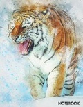 Cover: Unruled, Unlined Tiger Notebook (8.5 x 11 inches) Large - 150 Pages - Createspace Independent Publishing Platform