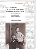 Cover: Julian Krein: "Notizen aus meinem musikalischen Leben" - Harrassowitz Verlag