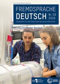 Cover: Fremdsprache Deutsch - - Heft 59 (2018): Berufsorientiertes Deutsch - Erich Schmidt Verlag