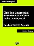 Cover: &Uuml;ber den Unterschied zwischen einem Genie und einem Apostel - BoD - Books on Demand