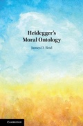 Cover: Heidegger's Moral Ontology - Cambridge University Press