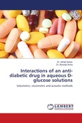 Cover: Interactions of an anti-diabetic drug in aqueous D-glucose solutions - LAP Lambert Academic Publishing