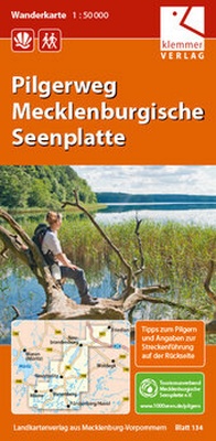 Abbildung von: Wanderkarte Pilgerweg Mecklenburgische Seenplatte - Klemmer-Verlag