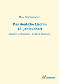 Cover: Das deutsche Lied im 18. Jahrhundert - Literaricon Verlag