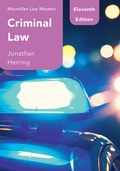 Cover: Criminal Law - Red Globe Press