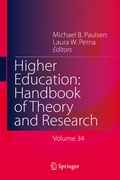 Cover: Higher Education: Handbook of Theory and Research - Springer