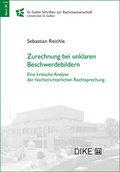 Cover: Zurechnung bei unklaren Beschwerdebildern - Dike Verlag Z&uuml;rich