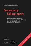 Cover: Democracy falling apart - St&auml;mpfli Verlag AG