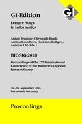 Cover: GI Edition Proceedings Band 282, BIOSIG 2018, Proceedings of the 17th International Conference of the Biometrics Special Interest Group - K&ouml;llen