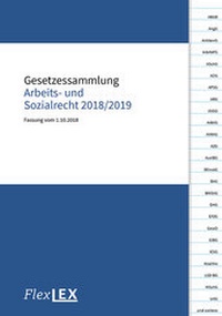 Abbildung von: Gesetzessammlung Arbeits- und Sozialrecht 2018/2019 - Facultas / FlexLEX
