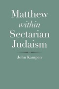 Cover: Matthew within Sectarian Judaism - Yale University Press
