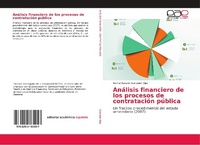 Abbildung von: Analisis financiero de los procesos de contratacion publica - Editorial Academica Espanola