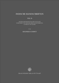 Cover: Indische Handschriften - Franz Steiner Verlag