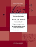 Cover: Avant de mourir - Boosey & Hawkes Bote & Bock