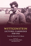 Cover: Wittgenstein: Lectures, Cambridge 1930-1933 - Cambridge University Press