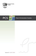 Cover: Post-Christendom Studies - Wipf & Stock Publishers