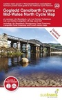 Cover: Mid-Wales North Cycle Map 23 - Sustrans